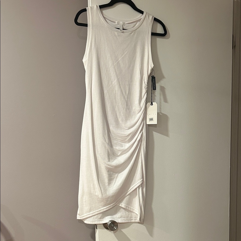 Leith Asymmetrical White Dress